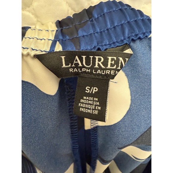 Lauren Ralph‎ Lauren Geometric-Print Charmeuse Wide-Leg Trouser Small Petite - Picture 7 of 7